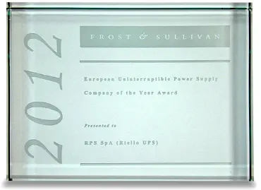 Riello UPS, Empresa del Año por Frost & Sullivan